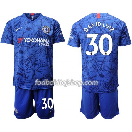 Chelsea David Luiz 30 Børn Hjemme Fodboldsæt 2019-20 S/S (+ Korte bukser)